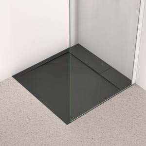 Ideal Standard Ultra Flat S i.life Quadrat-Brausewanne 700x700x30 mm Carraraweiß – Mineralguss mit Rutschhemmung