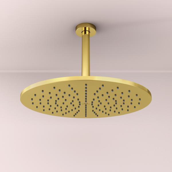IDEAL STANDARD Idealrain Deckenanschluss 180 mm Chrom – Für Duschkopf, 1/2 Zoll Außengewinde