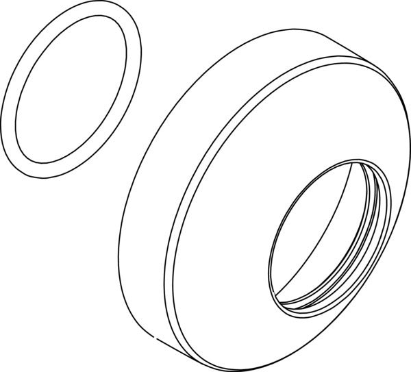 Ideal Standard Melange Rosette mit O-Ring, Bade-/Brause-Armatur, Chrom
