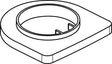 IDEAL STANDARD IS Platte Chrom – Ersatzteil für Sanitär