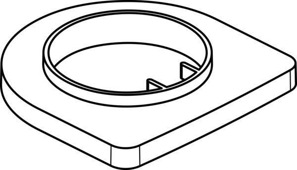 IDEAL STANDARD IS Platte Chrom – Ersatzteil für Sanitär