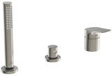 Ideal Standard La Dolce Vita Badearmatur für Wannenrand, 3-löchig, mit Handbrause-Set, Chrom