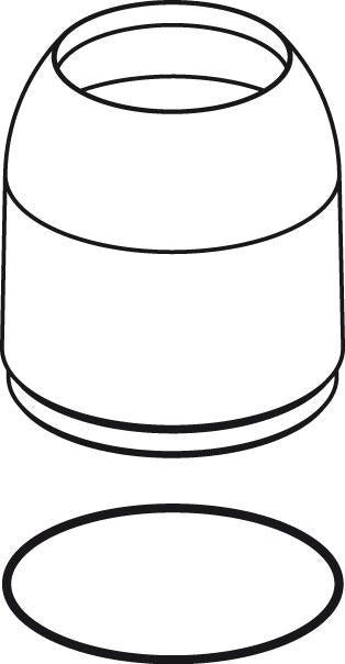 Ideal Standard IS Abdeckkappe mit O-Ring B960229AA Chrom – Zubehör für Armaturen