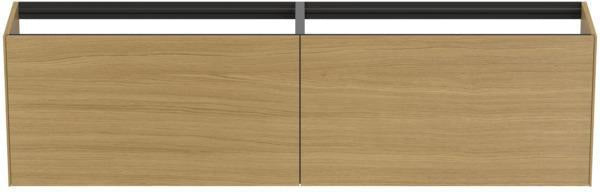 Ideal Standard Conca Waschtischunterschrank 1985 mm, 2 Auszüge, Anthrazit, wandhängend, ohne Platte
