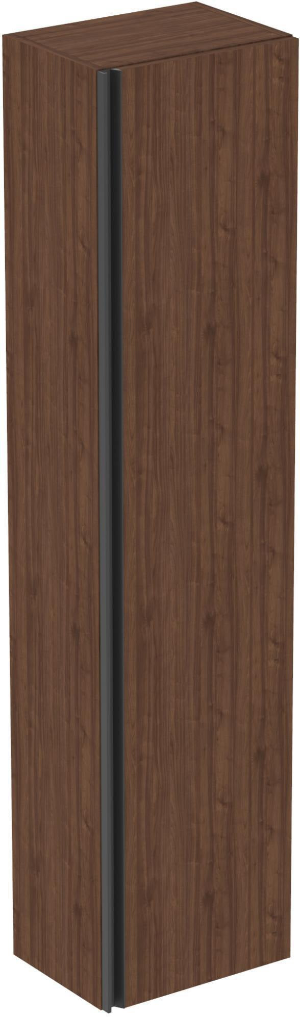IDEAL STANDARD Hochschrank Connect E, 1 Tür, 400x300x1700 mm, Walnuss Dunkel, wandhängend, Softclose