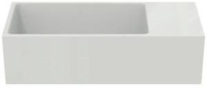 Ideal Standard Handwaschbecken Extra 450x250x150mm Weiß, ohne Hahnloch, mit Überlauf, Ablage rechts