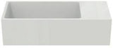 Ideal Standard Handwaschbecken Extra 450x250x150mm Weiß, ohne Hahnloch, mit Überlauf, Ablage rechts