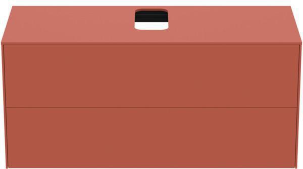 Ideal Standard Conca Waschtischunterschrank 1202 mm, 2 Auszüge, Push-Open, Weiß – Wandhängend