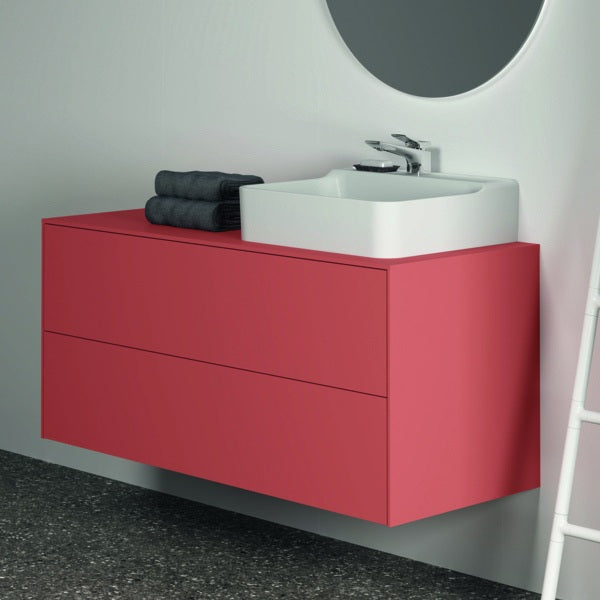 IDEAL STANDARD Waschtischunterschrank Conca, 1202 mm, 2 Auszüge, Eiche geflammt, Push-Open