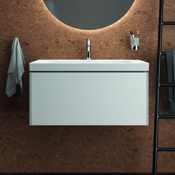 Ideal Standard Conca Waschtischunterschrank 800 mm – 1 Auszug, Push-Open, Weiß Matt