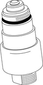 Ideal Standard IS Umschaltung komplett A960192AA in Chrom – Ersatzteil für Sanitärarmaturen