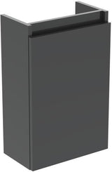 Ideal Standard Eurovit+ Möbelpaket: Handwaschbecken 37 cm + Unterschrank 36 cm mit Tür, Hochglanz grau lackiert