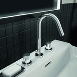 Ideal Standard Joy 3-Loch Waschtischarmatur in Brushed Gold mit Ablaufgarnitur, 127 mm Ausladung
