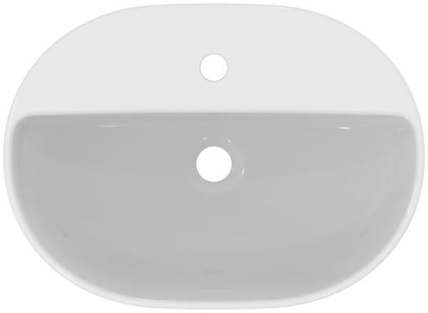 IDEAL STANDARD i.life O Aufsatzwaschtisch 550x400mm Weiß, 1 Hahnloch, mit Überlauf