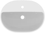 IDEAL STANDARD i.life O Aufsatzwaschtisch 550x400mm Weiß, 1 Hahnloch, mit Überlauf
