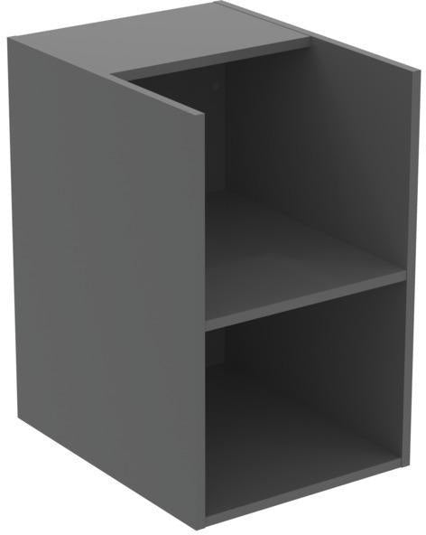 Ideal Standard i.life B Badmöbelset 160 cm – 2 Auszüge, 2 offene Fächer, Chrom/Weiß matt