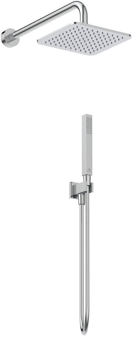Ideal Standard Dusch-Bundle Idealrain Kopfbrause 200x200 mm und Stabhandbrause Chrom