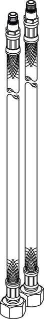 IDEAL STANDARD IS flex Schlauch Set 465 – Flexibler Brauseschlauch für Duschsysteme