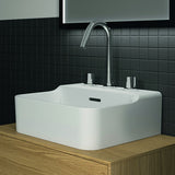 Ideal Standard Handwaschbecken Conca 400x350x165 mm Weiß mit 3 Hahnlöchern und Überlauf