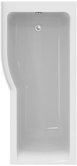Ideal Standard Raumspar-Badewanne Connect Air, links, 1695x795x390 mm, Weiß – Kombi-Badewanne mit Fußablauf