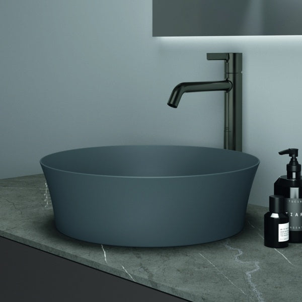 Ideal Standard Ipalyss Aufsatzwaschtisch 400x400mm Seidenweiß ohne Hahnloch ohne Überlauf