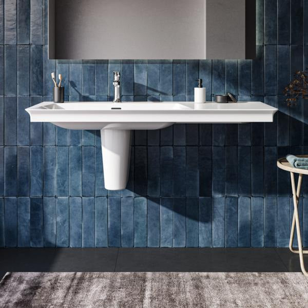 Ideal Standard Möbelwaschtisch La Dolce Vita 1260 mm, 1 Hahnloch, Überlauf, Ablage rechts, Weiß