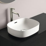 Ideal Standard Aufsatzwaschtisch Linda-X 450x380x130 mm Weiß – Keramik ohne Hahnloch, mit Überlauf