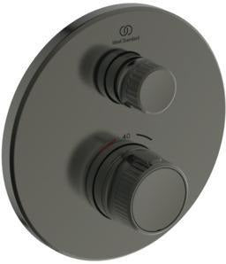 Ideal Standard Brausethermostat UP Ceratherm Navigo 1 Verbraucher Rund Chrom – Unterputz-Thermostat mit Easy-Box