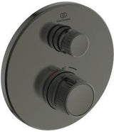 Ideal Standard Brausethermostat UP Ceratherm Navigo 1 Verbraucher Rund Chrom – Unterputz-Thermostat mit Easy-Box