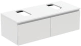 Ideal Standard Finesse Waschtischunterschrank 1202 mm mit 2 Softclose-Auszügen, Greige matt