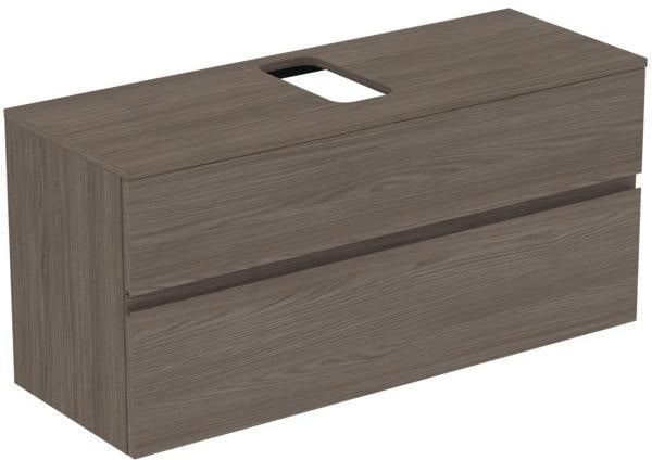Ideal Standard Finesse Waschtischunterschrank 1202 mm, 2 Auszüge, Greige matt