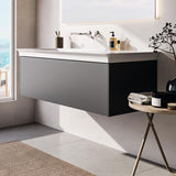 Ideal Standard Möbelwaschtisch La Dolce Vita 1260 mm ohne Hahnloch mit Überlauf, Ablage rechts, Weiß