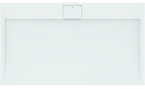 IDEAL STANDARD Ultra Flat S i.life Brausewanne 1400x800x30 mm Carraraweiß – Mineralguss mit Rutschhemmung