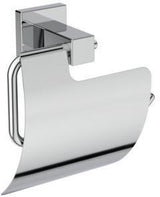 Ideal Standard IOM Cube Papierrollenhalter Chrom – Wandhängend mit Klappe und verdeckter Befestigung