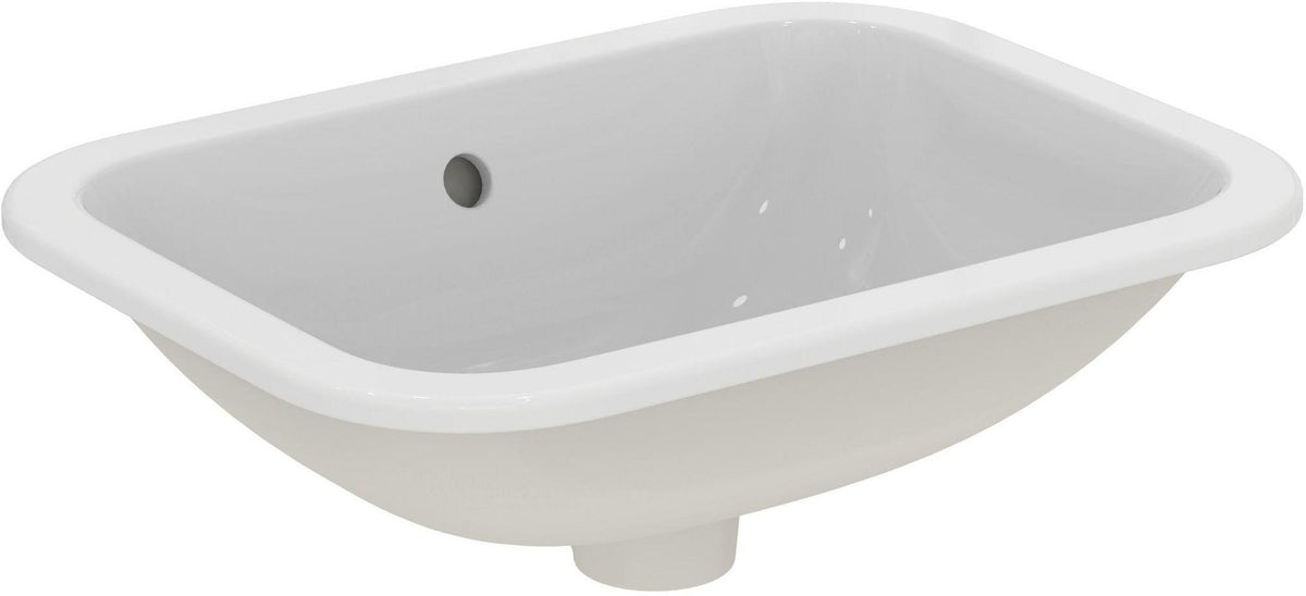 Ideal Standard Connect Einbauwaschtisch 500x380mm Weiß mit Überlauf und Ideal Plus
