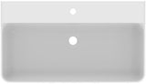Ideal Standard Conca Aufsatzwaschtisch 800x450x165mm, 1 Hahnloch, mit Überlauf, geschliffen Weiß