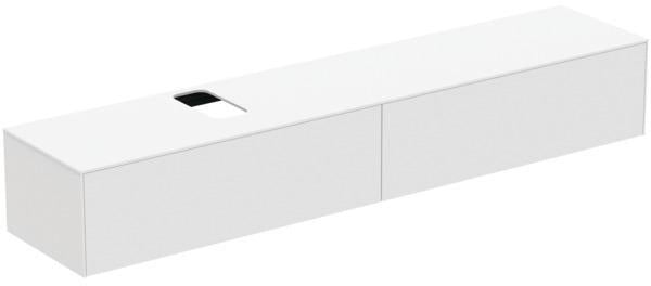 IDEAL STANDARD Conca WT-Unterschrank 2387x505x370 mm, 2 Auszüge, mit Ausschnitt, Weiß
