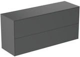 Ideal Standard WT-Unterschrank Conca, 2 Auszüge, ohne Ausschnitt, 1202x373x550 mm, Weiß