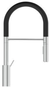 IDEAL STANDARD Gusto Semi-Pro Küchenarmatur 225 mm 2-Funktionsbrause Silver Storm
