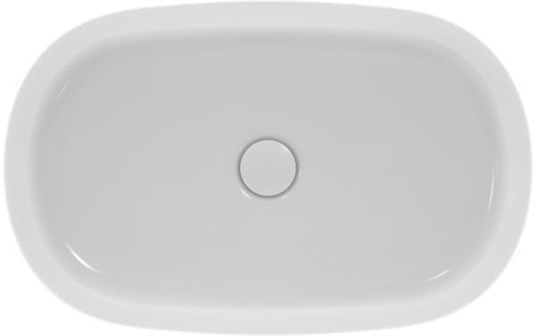 Ideal Standard Ipalyss Aufsatzschale 600x380x120 mm Seidenweiß ohne Hahnloch und Überlauf
