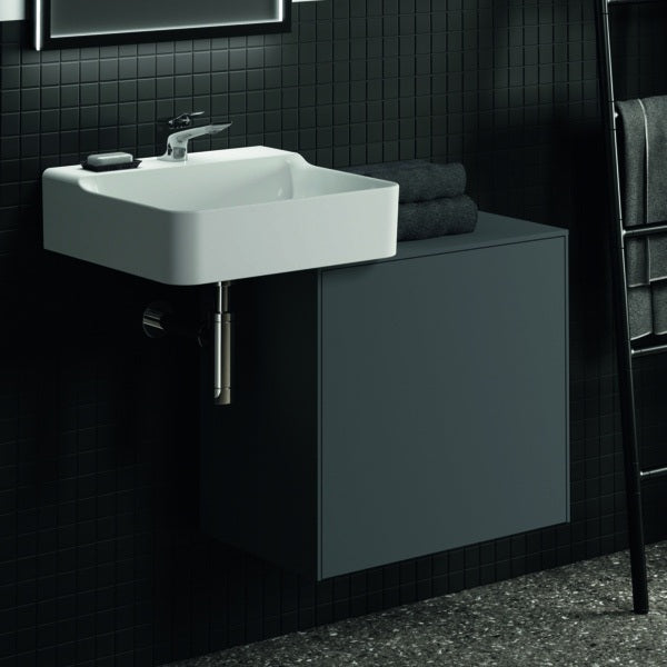 Ideal Standard Conca Waschtischunterschrank 602 mm, 1 Auszug, Push-Open, Weiß – ohne Ausschnitt