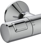 Ideal Standard Duschsystem Ceratherm T25 mit Brausethermostat, Kopf- und Handbrause, Chrom