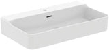 Ideal Standard Conca Aufsatzwaschtisch 800x450x165mm, 1 Hahnloch, mit Überlauf, geschliffen Weiß