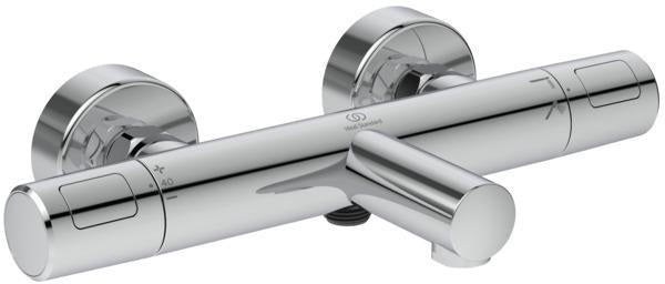 IDEAL STANDARD Badethermostat AP Ceratherm T25 N Ausladung 163 mm Chrom – wandmontiert, verchromt
