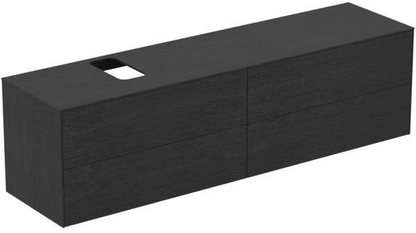 Ideal Standard Conca WT-Unterschrank 1987 mm, 4 Auszüge, Eiche geflammt, Push-Open & Softclose