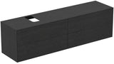 Ideal Standard Conca WT-Unterschrank 1987 mm, 4 Auszüge, Eiche geflammt, Push-Open & Softclose