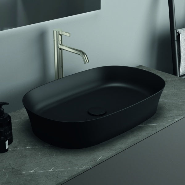 Ideal Standard Ipalyss Aufsatzschale 600x380x120 mm Seidenweiß ohne Hahnloch und Überlauf
