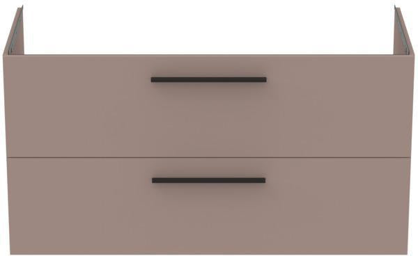 Ideal Standard i.life B Möbelwaschtischunterschrank 1200 mm, 2 Auszüge, Weiß matt, Siphon links