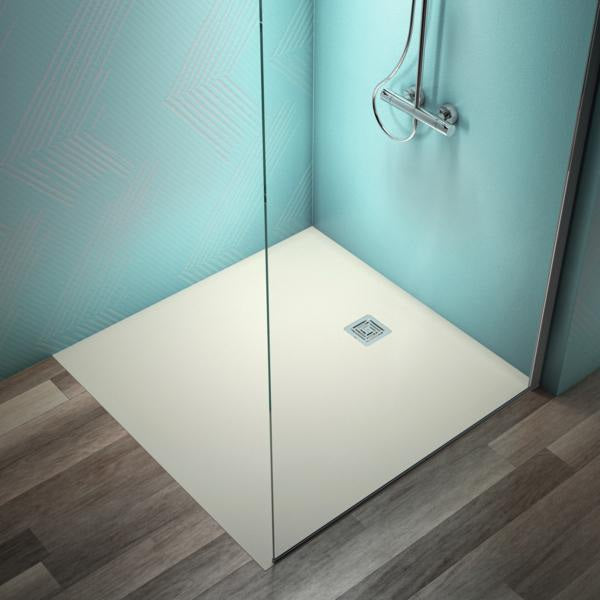 Ideal Standard Ultra Flat S+ Quadrat-Brausewanne 1200x1200mm Mineralguss Weiß Matt