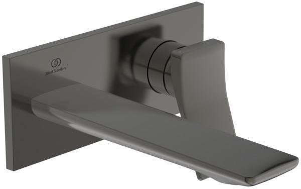 Ideal Standard Conca Wand-Waschtischarmatur BS2 in Brushed Gold, 180 mm Ausladung, eckige Rosette
